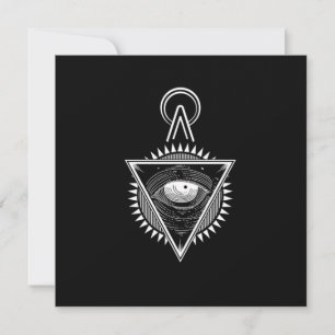 Illuminati Symbol Verschwörung Masonic Triangle Gi Einladung
