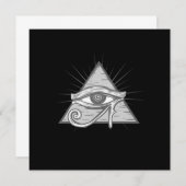 Illuminati Triangle Masonic Symbol Verschwörung Ge Einladung (Vorne/Hinten)