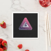 Illuminati Triangle Symbol Masonic Verschwörung Ge Serviette (Beispiel)
