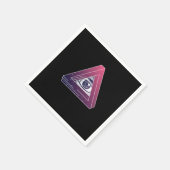 Illuminati Triangle Symbol Masonic Verschwörung Ge Serviette (Ecke)