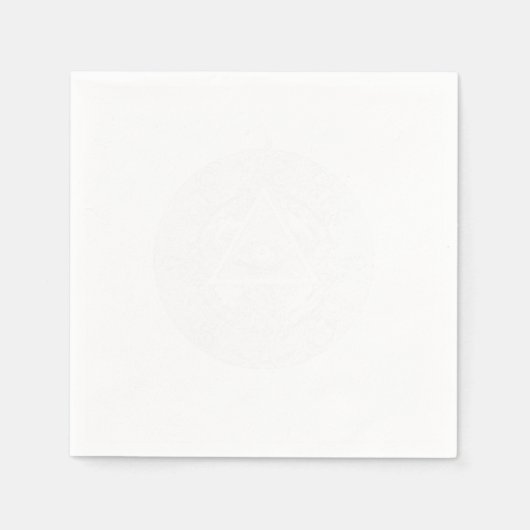 Illuminati Verschwörung Triangle Masonic Mandala G Serviette (Vorderseite)