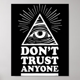 Illuminati Vertrauen Niemandem Auge der Vorsehung Poster