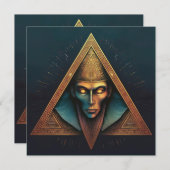 Illuminati Wall Wappen Einladung (Vorne/Hinten)