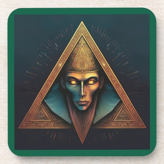Illuminati Wall Wappen Getränkeuntersetzer (Vorderseite)