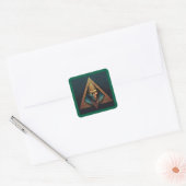 Illuminati Wall Wappen Quadratischer Aufkleber (Umschlag)