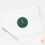 Illuminati Wall Wappen Runder Aufkleber (Umschlag)