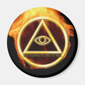 Illuminati zum Feuer Magnet
