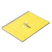 Illuminating Yellow Spiral Foto Notebook Notizblock (Linke Seite)