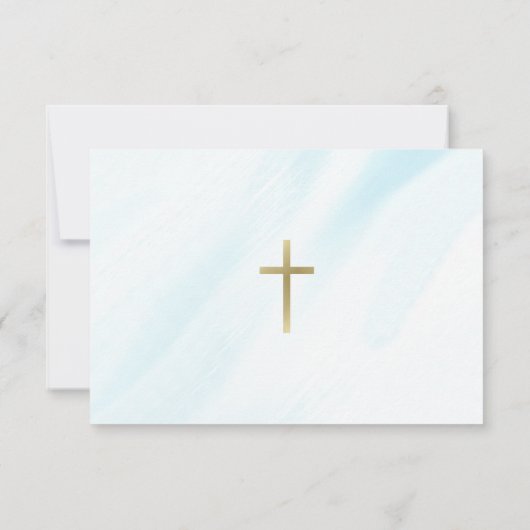 Illumination Orthodoxe Christliche Taufe Dankeskarte (Rückseite)