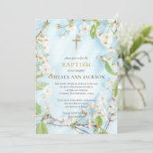 Illumination Orthodoxe Christliche Taufe Einladung (Stehend Vorderseite)