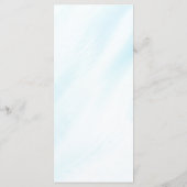 Illumination Orthodoxe Christliche Taufe Menükarte (Rückseite)