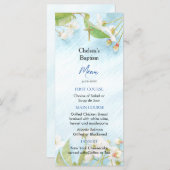 Illumination Orthodoxe Christliche Taufe Menükarte (Vorne/Hinten)