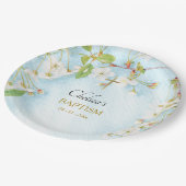 Illumination Orthodoxe Christliche Taufe Pappteller (Schrägansicht)