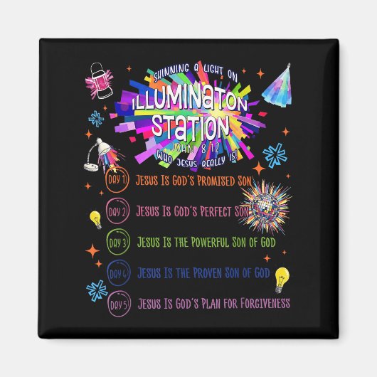 Illumination Station VBS 2026 Bibel Jesus Magnet (Vorne)