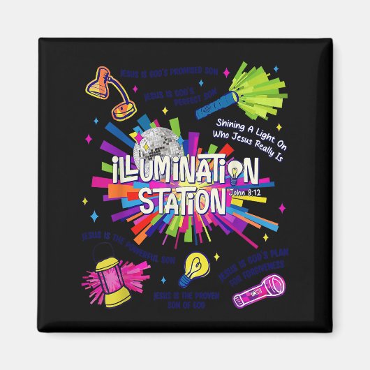 Illumination Station VBS 2026 Bibelschule Magnet (Vorne)