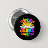 Illuminationsstation wirft ein Licht auf Jesus Button (Vorne & Hinten)