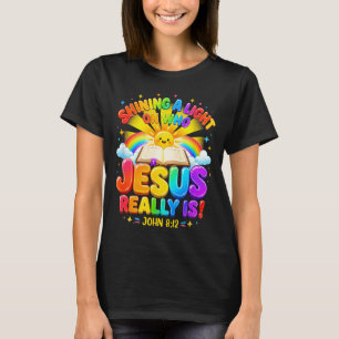 Illuminationsstation wirft ein Licht auf Jesus T-Shirt