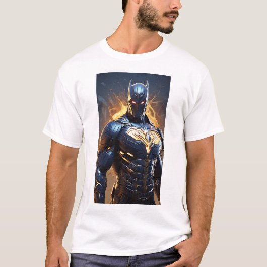 Illuminieren Sie Ihre Heldenseite : Super Hero T-Shirt (Vorderseite)