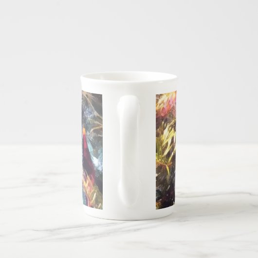 Illuminierende Ornamente Porzellantasse (Rückseite)