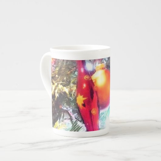 Illuminierende Ornamente Porzellantasse (Vorderseite Links)