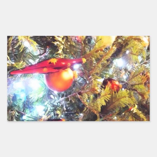 Illuminierende Ornamente Rechteckiger Aufkleber (Vorderseite)