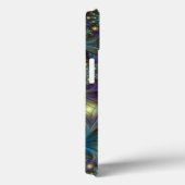 Illuminierte Abstrakt Blue Lila Fraktal Kunstname Case-Mate iPhone Hülle (Rückseite / Rechts)