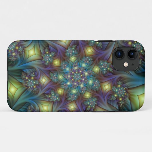 Illuminierte Abstrakte Shiny Aquamarines Lila Frak Case-Mate iPhone Hülle (Rückseite (Horizontal))