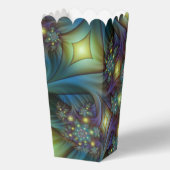 Illuminierte Abstrakte Shiny Aquamarines Lila Frak Geschenkschachtel (Rückseite)