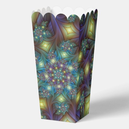 Illuminierte Abstrakte Shiny Aquamarines Lila Frak Geschenkschachtel (Vorderseite)