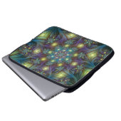 Illuminierte Abstrakte Shiny Aquamarines Lila Frak Laptopschutzhülle (Vorne Knopf)