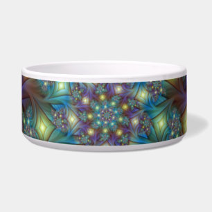 Illuminierte Abstrakte Shiny Aquamarines Lila Frak Napf