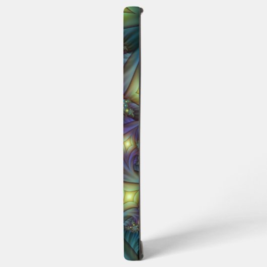 Illuminierte Abstrakte Shiny Aquamarines Lila Frak Samsung Galaxy Hülle (Linke Seite)