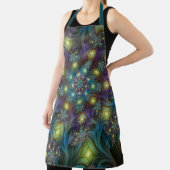 Illuminierte Abstrakte Shiny Aquamarines Lila Frak Schürze (InSitu)