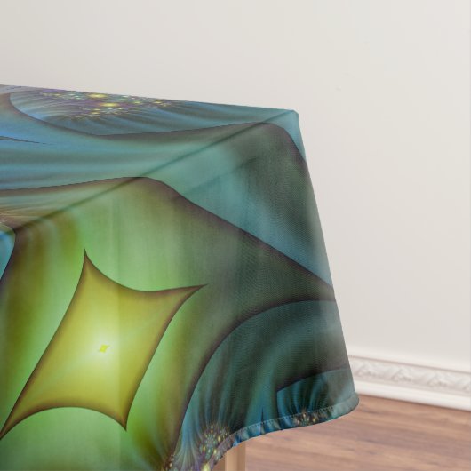 Illuminierte Abstrakte Shiny Aquamarines Lila Frak Tischdecke (Beispiel)