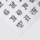 Illuminierte Alphabet-Buchstaben für Dekoupage Seidenpapier (Ausschnitt)