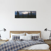 Illuminierte Berge Alaska Landschaft Fotografie Leinwanddruck (Insitu (Schlafzimmer))