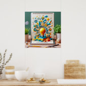 Illuminierte Bildgebung: Brillanz-Notebook Poster (Küche)