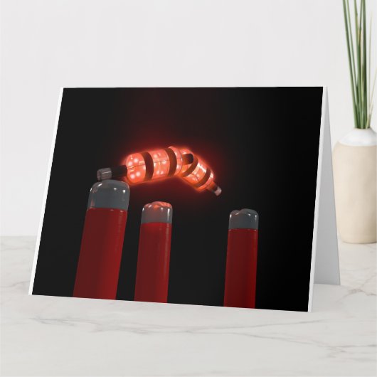 Illuminierte Cricket-Wicket-Stumps Karte (Vorderseite)