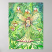 Illuminierte Garden Blume Fairy Fantasy Art Poster (Vorne)