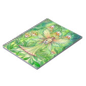 Illuminierte Garden Blume Federn Notebook Notizblock (Linke Seite)