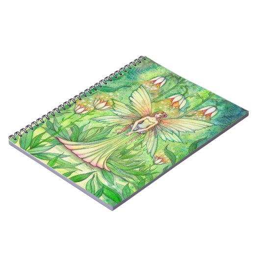 Illuminierte Garden Blume Federn Notebook Notizblock (Linke Seite)