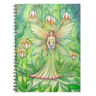 Illuminierte Garden Blume Federn Notebook Notizblock