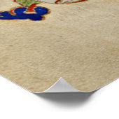 Illuminierte Initial B von Montecassino Poster (Ecke)