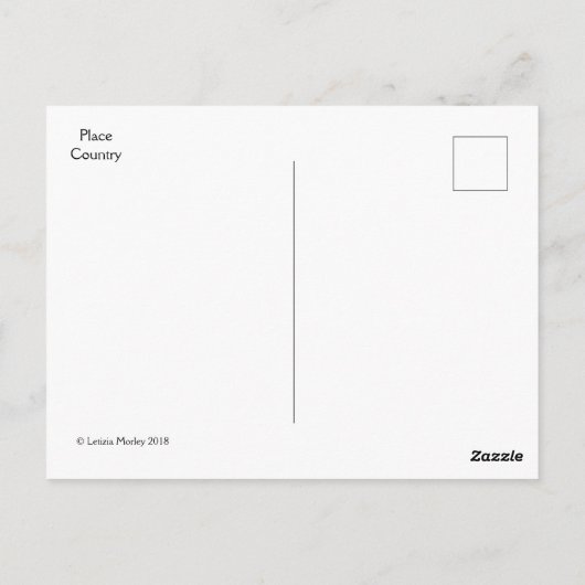 Illuminierte Kalligrafie-Freundschaftskostenquote Postkarte (Rückseite)