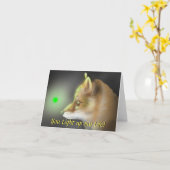 Illuminierte Karte "Du zündest mein Leben an" (Gelbe Blume)