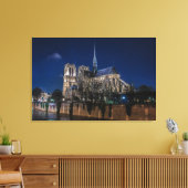 Illuminierte Kathedrale Notre Dame de Paris Leinwanddruck (Insitu (Wohnzimmer))