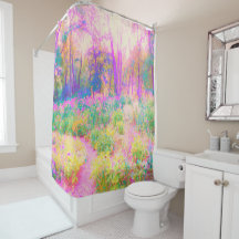 Illuminierte Landschaft in Rosa und Korallengarten