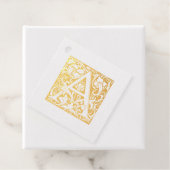 Illuminierte Letter A Monogram Wedding Anniversary Geschenkanhänger (Mit Box)