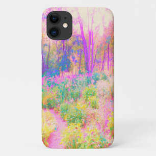 Illuminierte rosa und korallenrote Gartenlandschaf Case-Mate iPhone Hülle