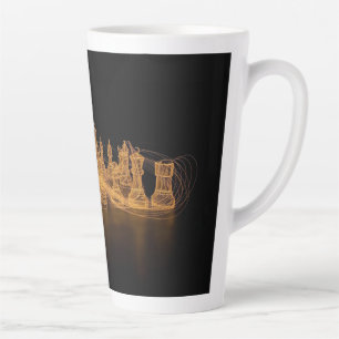 Illuminierte Schach Latte-Tasse Milchtasse